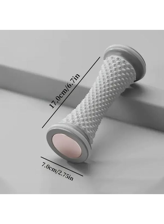 Gray Sole Massage Roller 2pc Professional Foot Massager with TPE Acupressure Nodes Portable Reflexology Device - Image 3